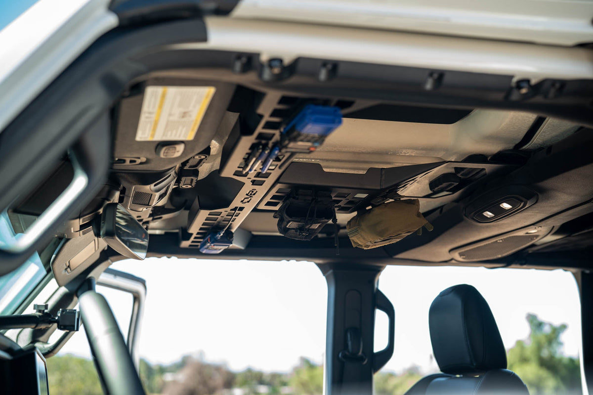 DV8 Offroad - 2018-2026 Jeep Wrangler & Gladiator Overhead Molle Panel - MPJL-04