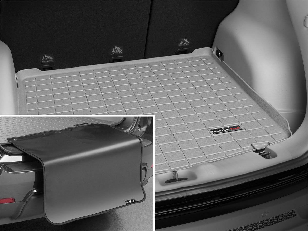 Weathertech - Cargo Liner w/Bumper Protector - Gray Cargo Tray In Highest Position 17-25 Compass - 421043SK