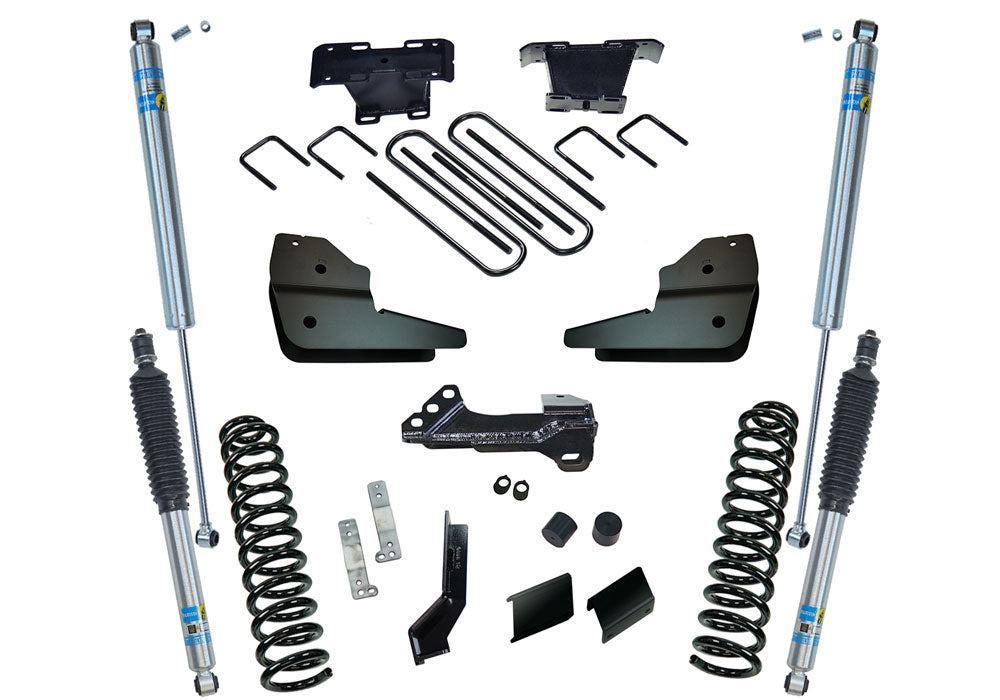 Superlift 23-24 Ford F-250/350 SD Diesel ONLY 4in. Lift Kit w/Bilstein Shocks - K1028B - front view