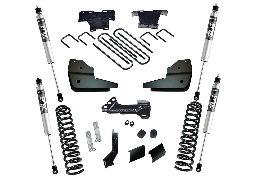 Superlift 23-24 Ford F-250/350 SD Diesel ONLY 4in. Lift Kit w/Fox 2.0 Shocks - K1028F - front view