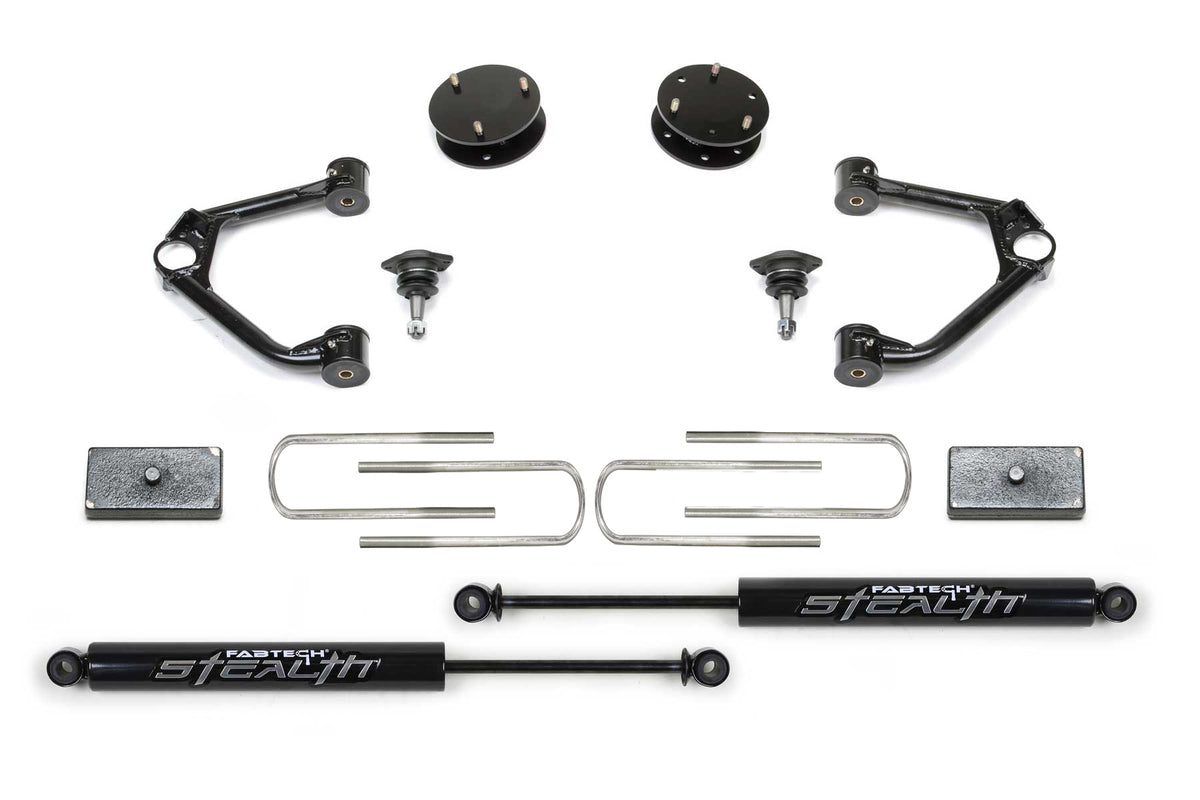 3″ Ball Joint UCA Lift Kit w/ Rear Stealth Shocks – K1212M