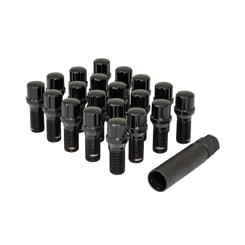 Gorilla Automotive - 5lug 14-1.50 Spline Bolt Wik Blk 27mm - K5BS-14150X27BGR
