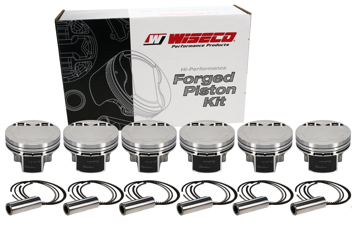 Wiseco Nissan VR38DETT 3.8L 95.58mm Bore 1.232inch CH -6.3 Dome Dish 9.5:1 Stroker Max HD Piston Kit - K680M9558AP