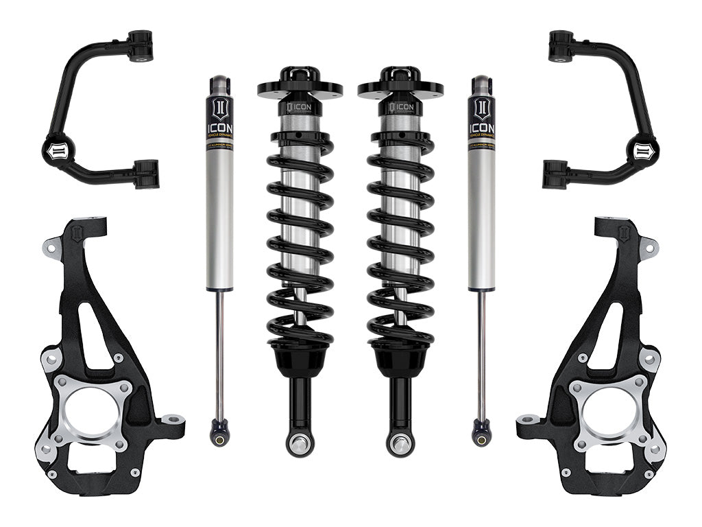 ICON 21-23 Ford F150 4WD 3.5-4.5in  Stage 1 Suspension System With Tubular Upper Control Arms - K93141T
