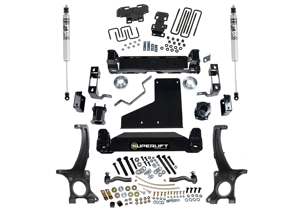 Superlift 07-20 Toyota Tundra 4WD (Excl TRD Pro Rock Warrior/Xsp X) 6in Lift Kit w/ Fox Shocks - K962F - front view