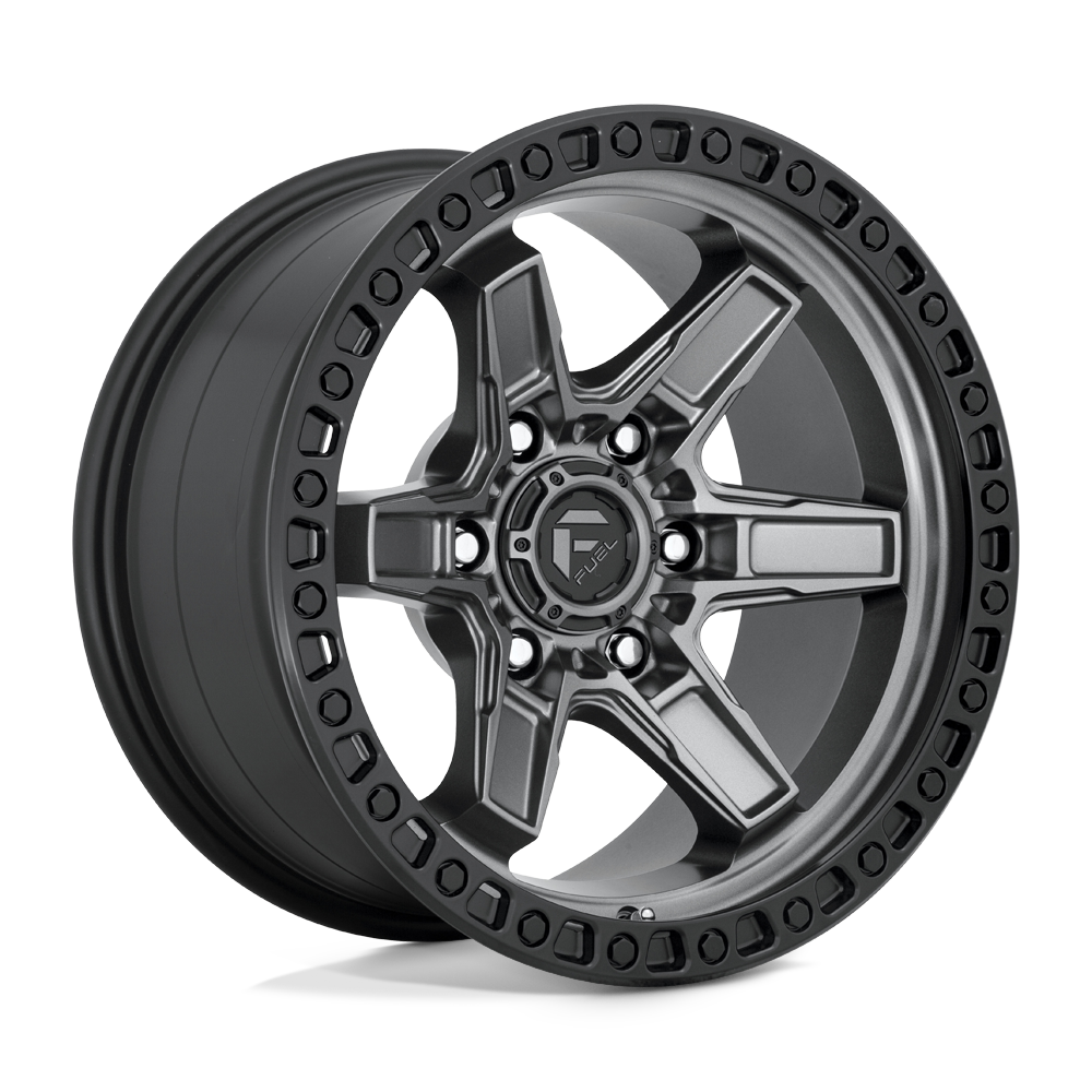 Fuel Off-Road D698 17X9 Matte Gunmetal Black Bead Ring 6x114.3 +1mm