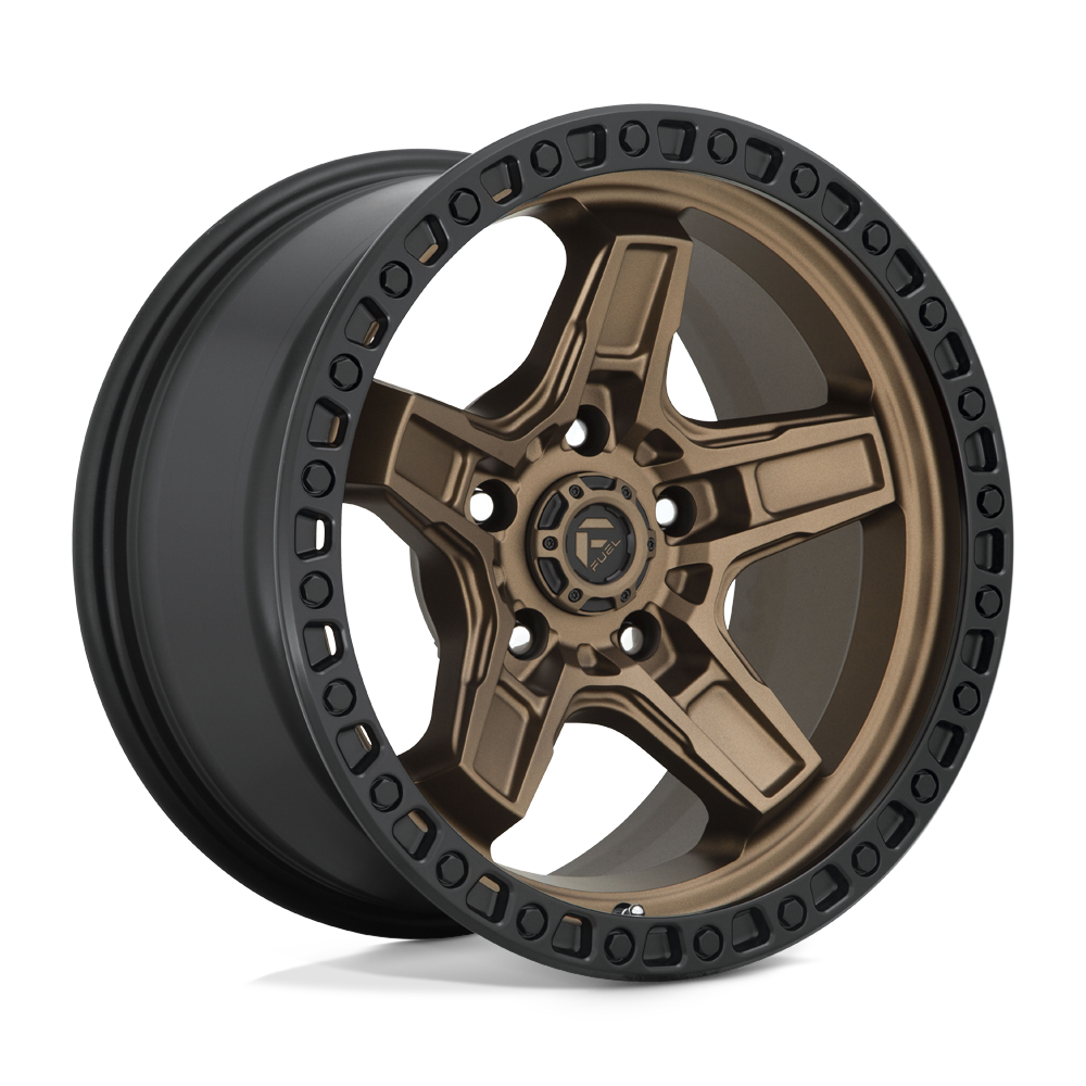 Fuel Off-Road Aluminum Wheels 17X9 Kicker D699 Matte Bronze Black Bead Ring