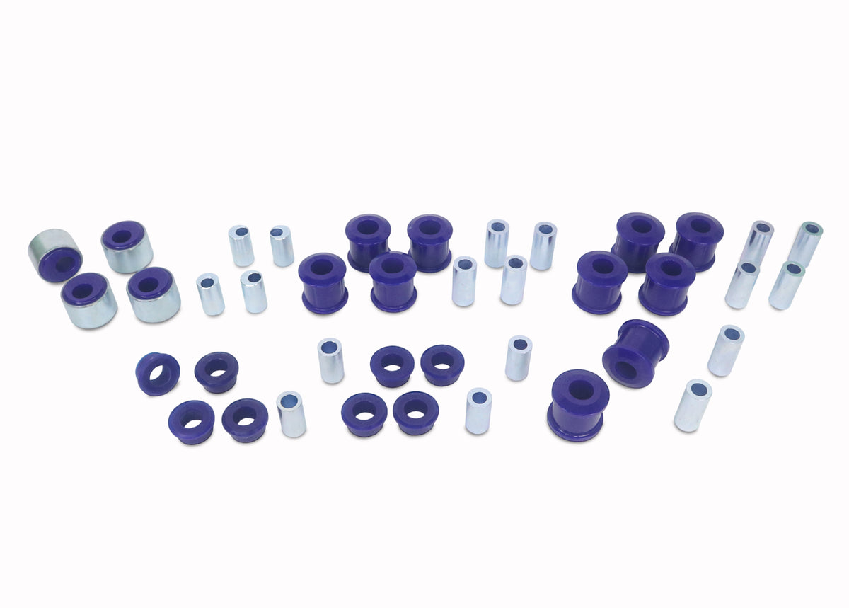 SuperPro - Front and Rear Radius Arms & Panhard Rods Bushing Kit - Maximum Lift Caster Correction - KIT058ADJXK