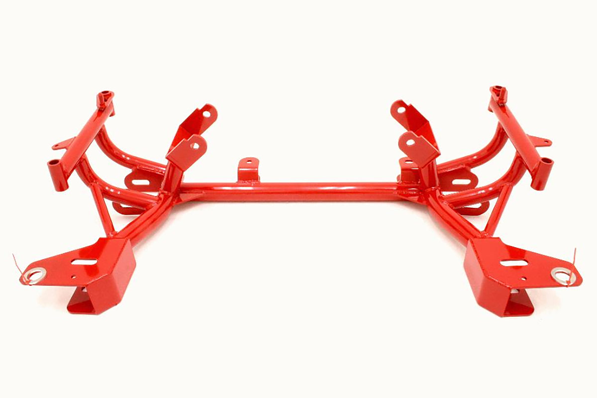 BMR 98-02 4th Gen F-Body K-Member w/ Turbo LS1 Motor Mounts and STD. Rack Mounts - Red - KM013R