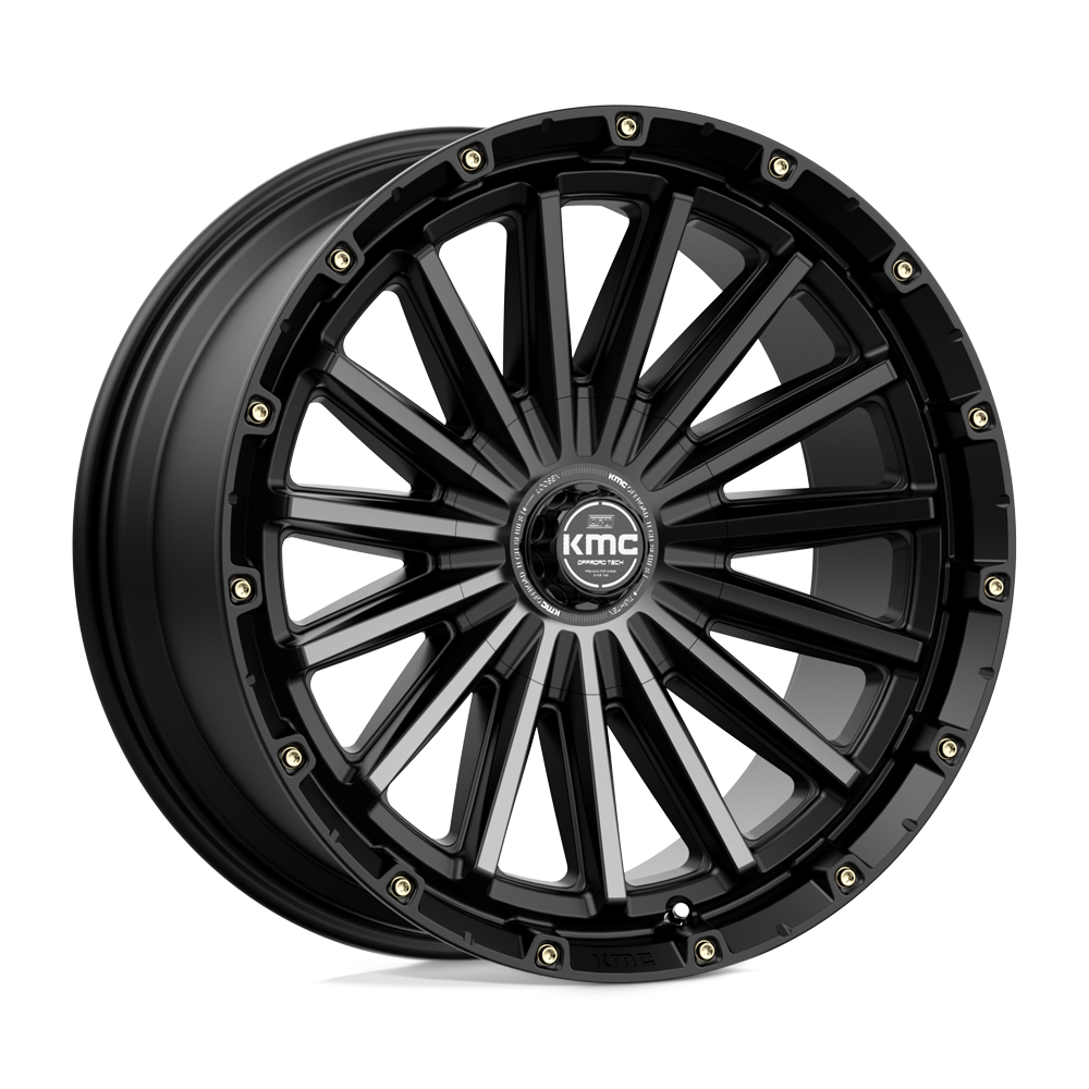 KMC Km102 Signal 20X9 6X135/6X139.7/6X139 +0MM Satin Black W/ Gray Tint