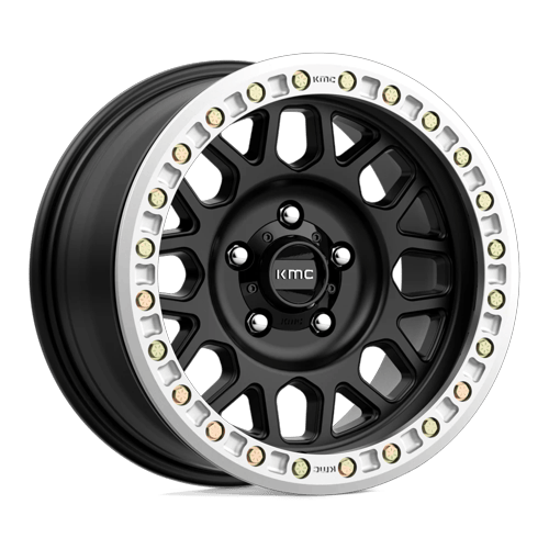 KMC Km234 Grenade Desert Beadlock 17X8.5 BLANK +0MM Satin Black