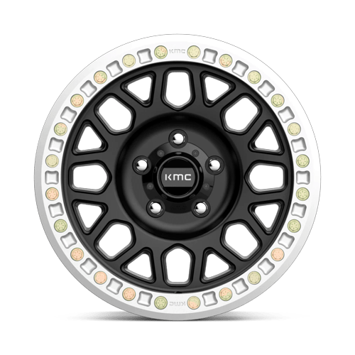 KMC Km234 Grenade Desert Beadlock 17X8.5 BLANK +0MM Satin Black