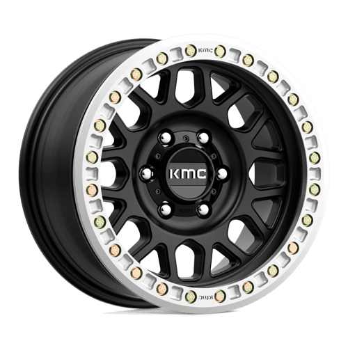 KMC Km234 Grenade Desert Beadlock 17X8.5 6X165.1 +0MM Satin Black