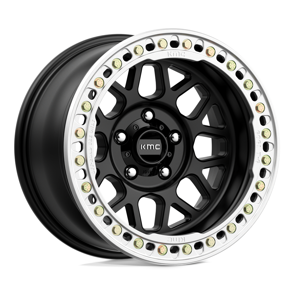 KMC Km235 Grenade Crawl Beadlock 18X9 BLANK -24MM Satin Black
