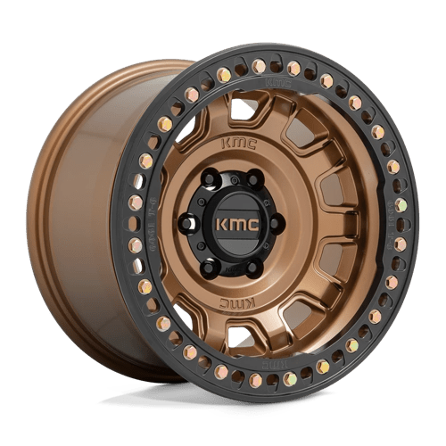 KMC Km236 Tank Beadlock 17X9 6X139.7 -15MM Matte Bronze