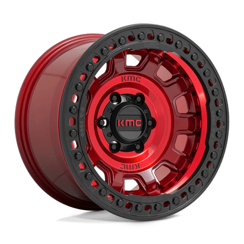 KMC Km236 Tank Beadlock 17X9 5X127 -15MM Candy Red