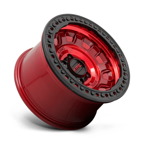 KMC Km236 Tank Beadlock 17X9 5X127 -38MM Candy Red
