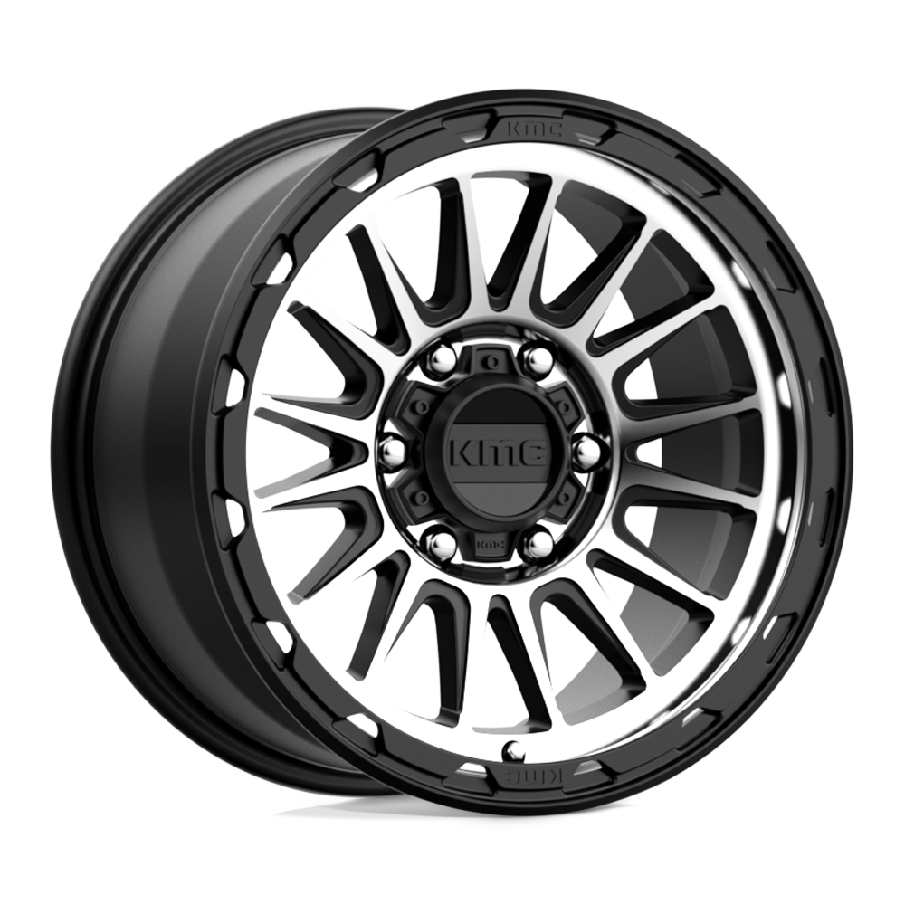KMC Km542 Impact 17X9 6X139.7 +18MM Satin Black Machined