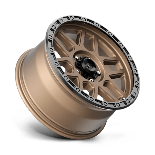 KMC Km544 Mesa 17X9 5X127 +18MM Matte Bronze W/ Black Lip