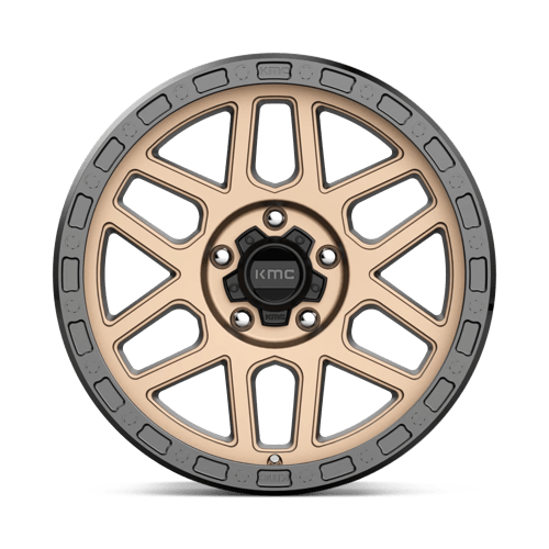 KMC Km544 Mesa 17X9 5X127 +18MM Matte Bronze W/ Black Lip