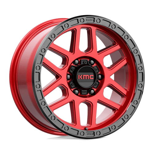 KMC Km544 Mesa 18X9 6X139.7 +18MM Candy Red W/ Black Lip