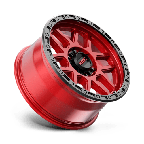 KMC Km544 Mesa 18X9 6X139.7 +18MM Candy Red W/ Black Lip