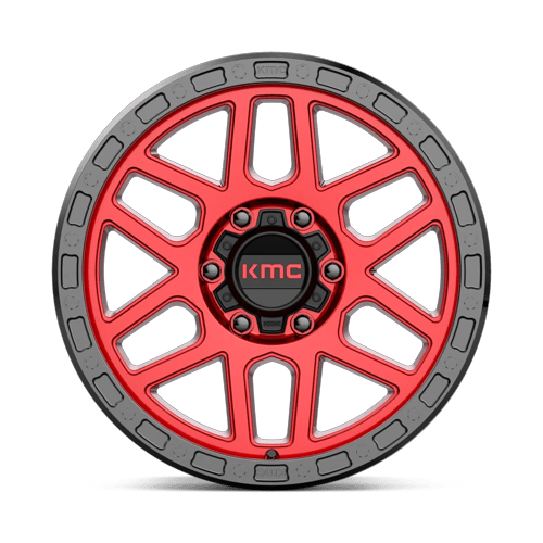 KMC Km544 Mesa 18X9 6X139.7 +18MM Candy Red W/ Black Lip