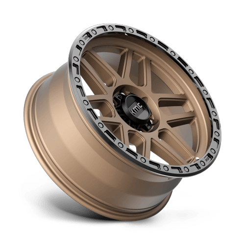 KMC Km544 Mesa 17X9 6X139.7 -12MM Matte Bronze W/ Black Lip