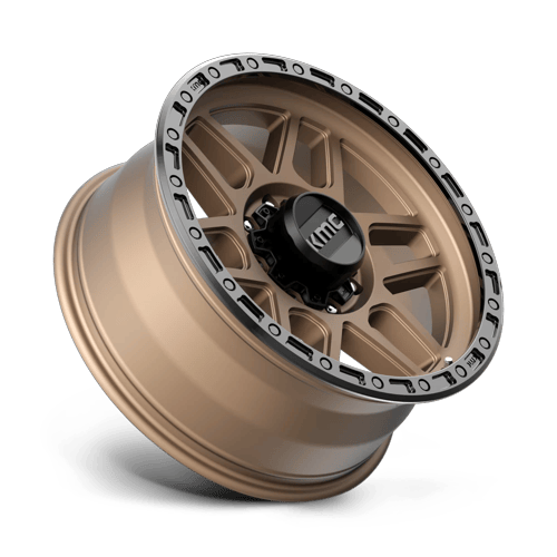 KMC Km544 Mesa 17X9 8X165.1 -12MM Matte Bronze W/ Black Lip