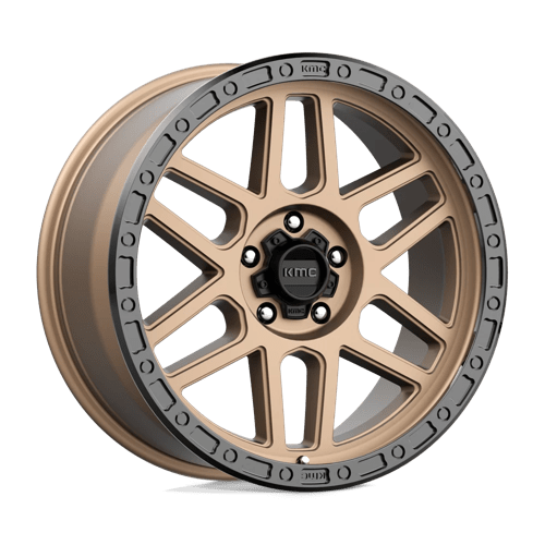 KMC Km544 Mesa 17X9 5X127 +18MM Matte Bronze W/ Black Lip