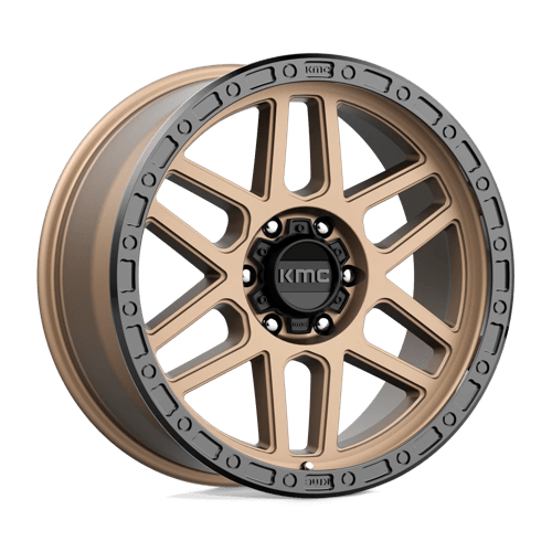 KMC Km544 Mesa 17X9 6X139.7 -12MM Matte Bronze W/ Black Lip