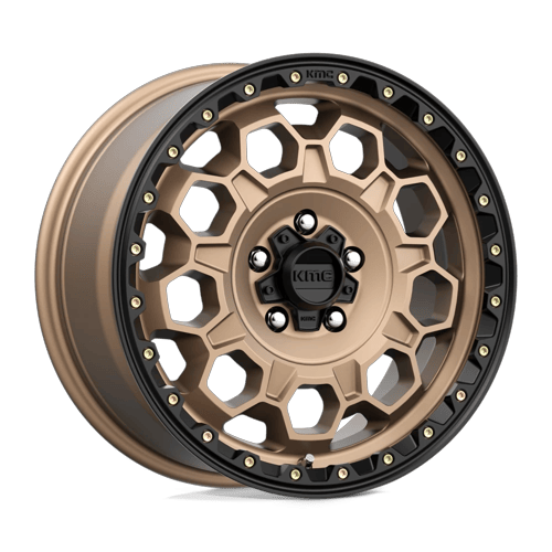 KMC Km545 Trek 17X8 5X108 +38MM Matte Bronze W/ Black Lip