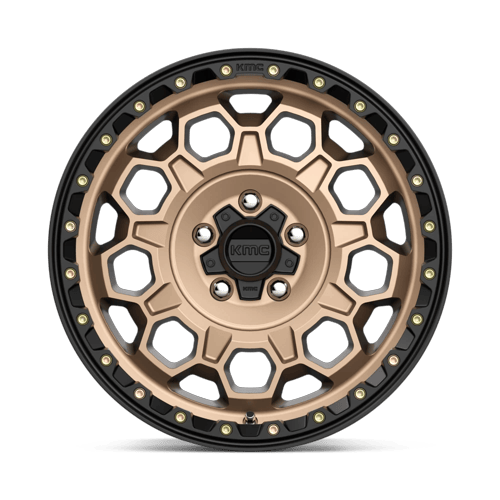KMC Km545 Trek 17X8 6X139.7 +20MM Matte Bronze W/ Black Lip