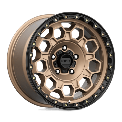 KMC Km545 Trek 17X9 5X127 +0MM Matte Bronze W/ Black Lip