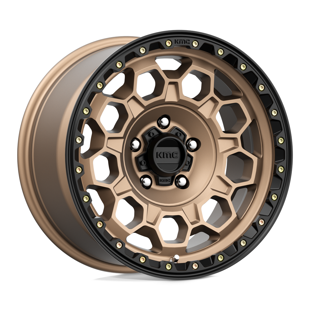 KMC Km545 Trek 17X9 5X127 +0MM Matte Bronze W/ Black Lip