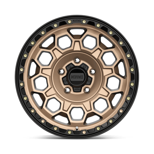 KMC Km545 Trek 17X9 5X127 +0MM Matte Bronze W/ Black Lip
