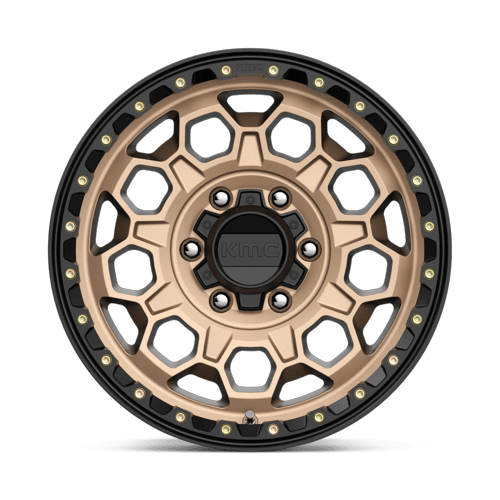 KMC Km545 Trek 17X9 6X139.7 +18MM Matte Bronze W/ Black Lip