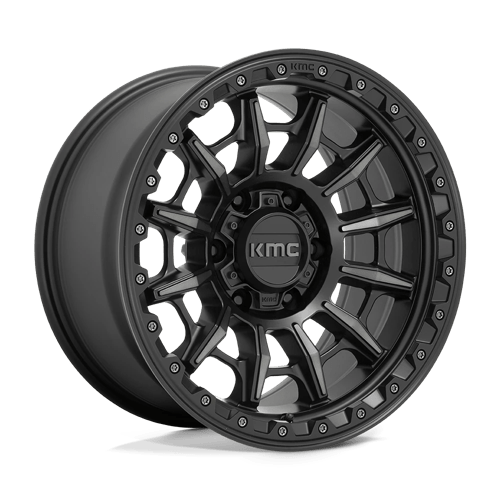 KMC Km547 Carnage 17X9 5X127 -12MM Satin Black W/ Gray Tint