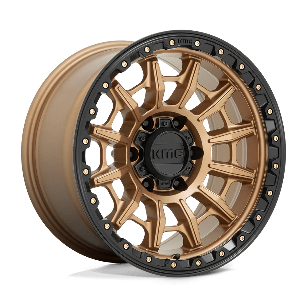 KMC Km547 Carnage 17X9 5X127 -12MM Matte Bronze W/ Black Lip