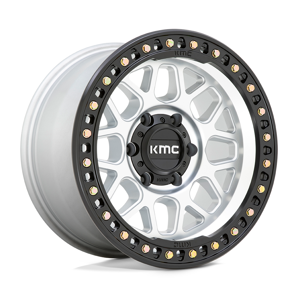 KMC Km549 Grs 18X9 5X127 +18MM Machined W/ Satin Black Lip