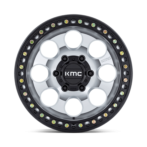 KMC Km550 Riot Sbl 17X8.5 6X139.7 +10MM Machined W/ Satin Black Lip