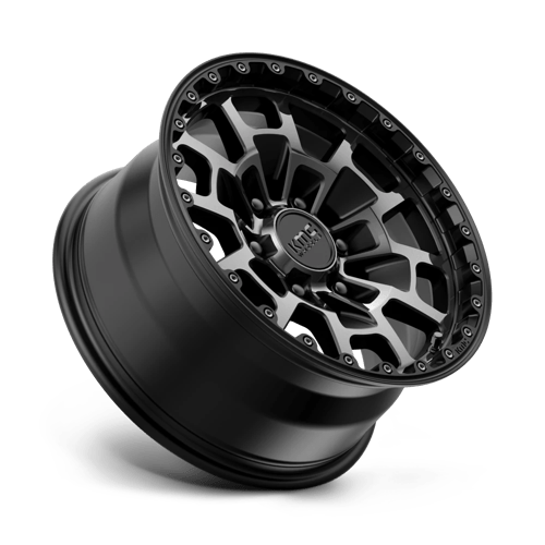 KMC Km718 Summit 17X8.5 6X135 +18MM Satin Black W/ Gray Tint