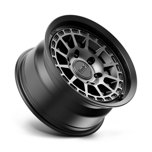 KMC Km719 Canyon 16X8 6X139.7 +0MM Satin Black W/ Gray Tint
