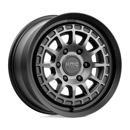 KMC Km719 Canyon 17X8 6X139.7 +35MM Satin Black W/ Gray Tint