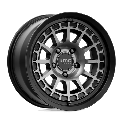 KMC Km719 Canyon 17X8.5 5X127 +0MM Satin Black W/ Gray Tint