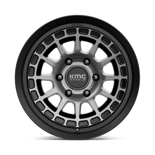 KMC Km719 Canyon 17X8.5 6X139.7 +0MM Satin Black W/ Gray Tint