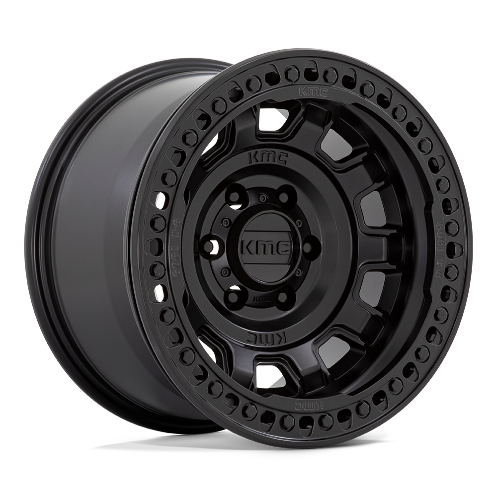 KMC Km236 Tank Beadlock 17X9 5X127 -15MM Satin Black