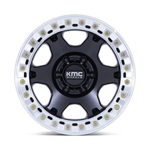 KMC Km238 Vi Beadlock 17X9 5X127 -38MM Satin Black W/ Machined Ring