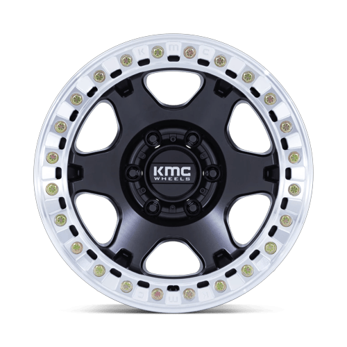 KMC Km238 Vi Beadlock 17X9 8X165.1 -38MM Satin Black W/ Machined Ring