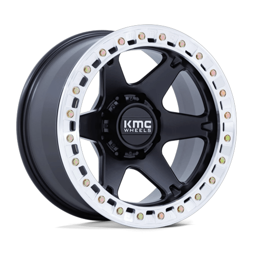 KMC Km238 Vi Beadlock 20X10 8X165.1 -48MM Satin Black W/ Machined Ring